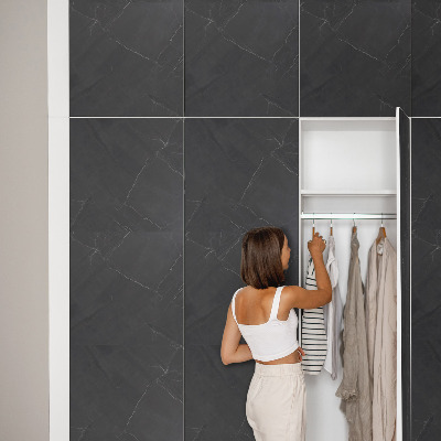 Autocolant mobila Marmură neagră