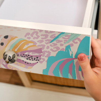 Autocolant mobila Exotism colorat