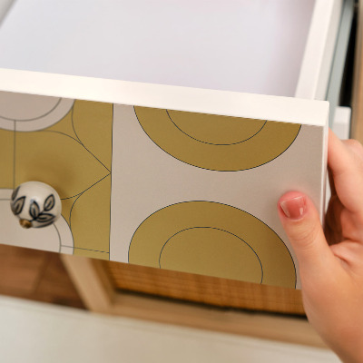 Autocolant pentru mobila Roți de muștar