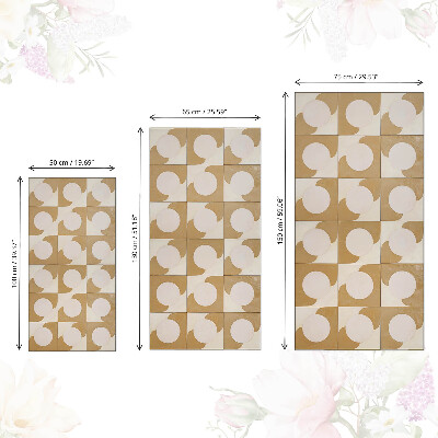 Autocolant pentru mobila Forme de muștar