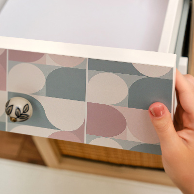 Autocolante mobila Pasteluri geometrice