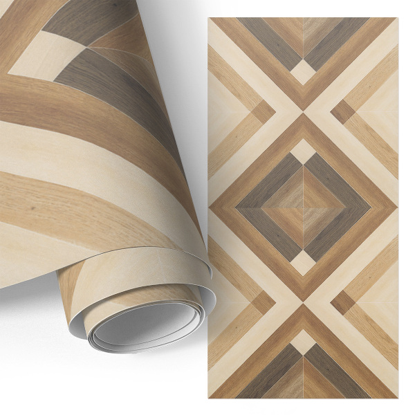 Autocolante mobila Mozaic din lemn