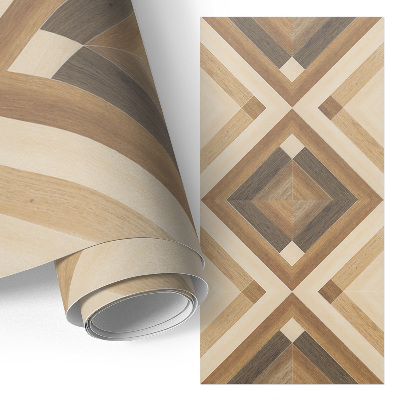 Autocolante mobila Mozaic din lemn