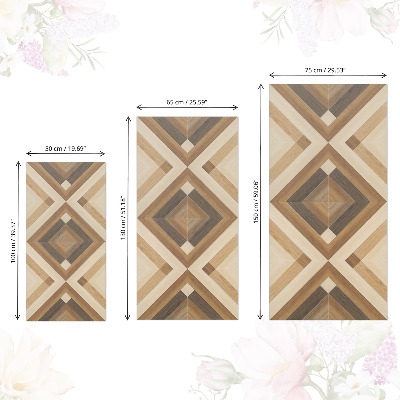 Autocolante mobila Mozaic din lemn