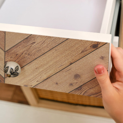 Autocolant pentru mobila Parchet în spic de hering