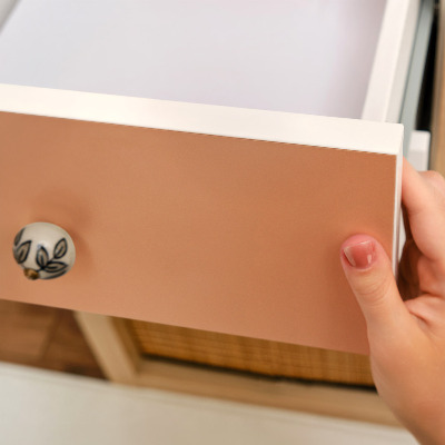 Folie autoadeziva pentru mobila Portocaliu pastel