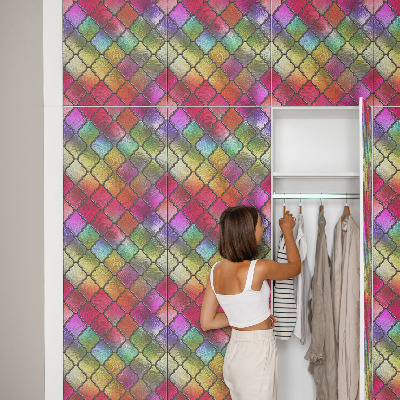 Tapet mobila Vitralii curcubeu