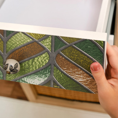 Autocolant mobila Frunze de vitraliu