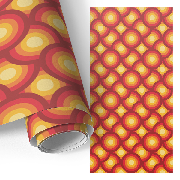 Folie autoadeziva pentru mobila Cercuri colorate