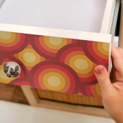 Folie autoadeziva pentru mobila Cercuri colorate