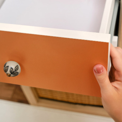 Folie autoadeziva pentru mobila Portocaliu puternic