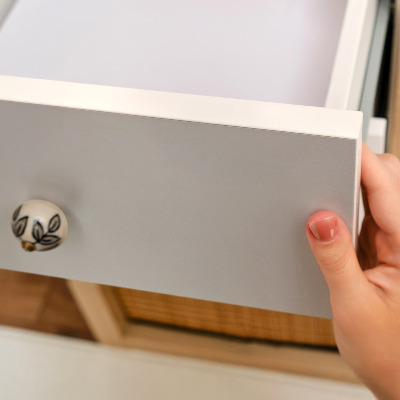 Autocolant mobila Gri neted