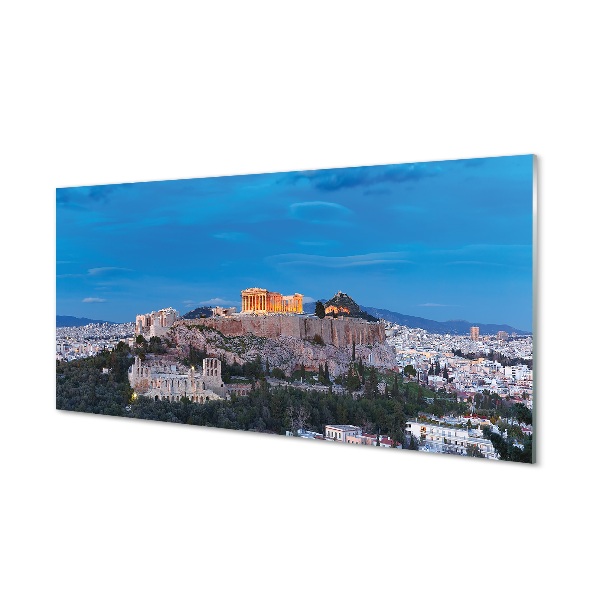 Tablouri pe sticlă Grecia Panorama din Atena