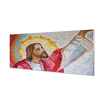 Tablouri pe sticlă mozaic Isus