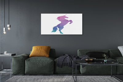 Tablouri pe sticlă pictat unicorn