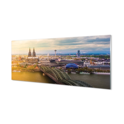 Tablouri pe sticlă poduri Germania panorama River