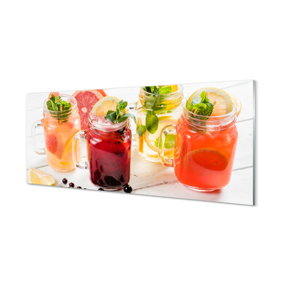 Tablouri pe sticlă Cocktail-uri cu citrice