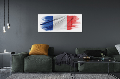 Tablouri pe sticlă steagul Franței