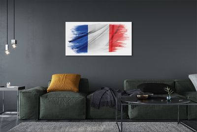 Tablouri pe sticlă steagul Franței