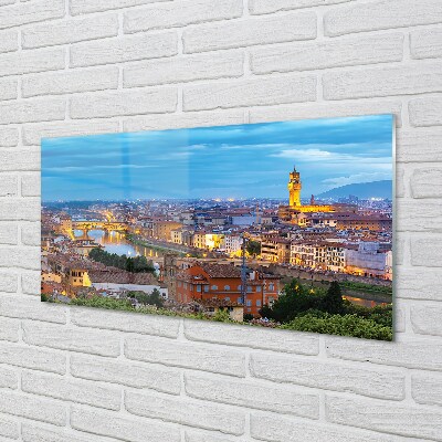 Tablouri pe sticlă Italia Sunset Panorama