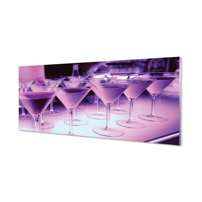 Tablouri pe sticlă Cocktail-uri în pahare