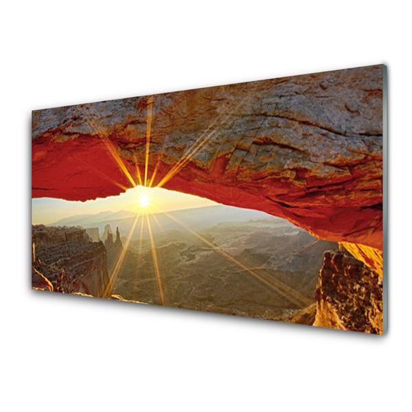 Tablou pe sticla Grand Canyon Peisaj Roșu Maro