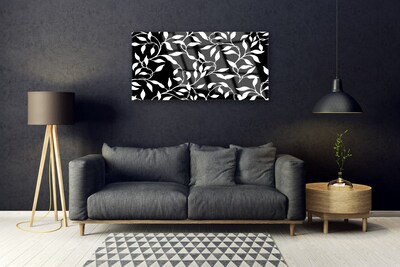 Tablou pe sticla Abstract Art Alb Negru