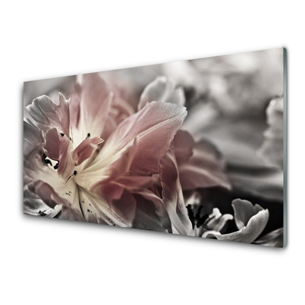 Tablou pe sticla Abstract Art Gray