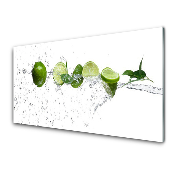 Tablou pe sticla Apa Lime Bucătărie Verde
