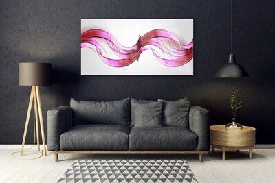 Tablou pe sticla Abstract Art Roz Maro Alb Gri