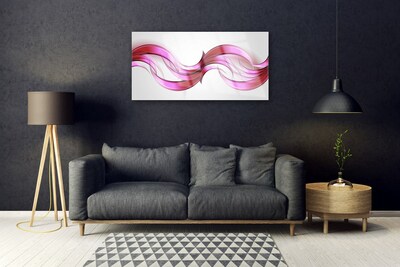 Tablou pe sticla Abstract Art Roz Maro Alb Gri