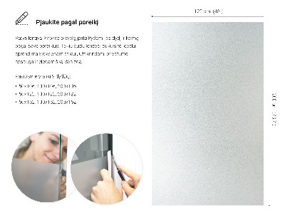 Folie geam privacy translucidă