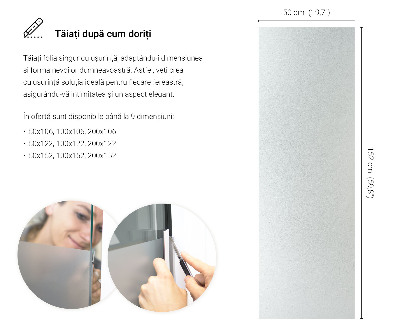 Folie geam privacy translucidă