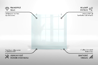 Sticlă bucătărie transparentă