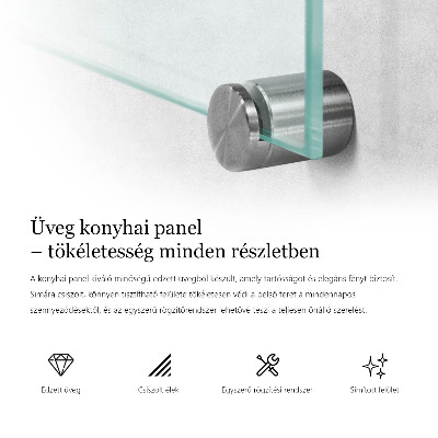 Sticlă bucătărie transparentă