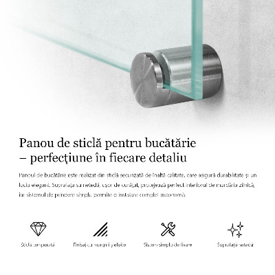 Sticlă bucătărie transparentă