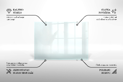 Sticlă bucătărie transparentă
