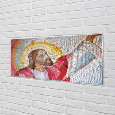 Panouri de sticlă mozaic Isus