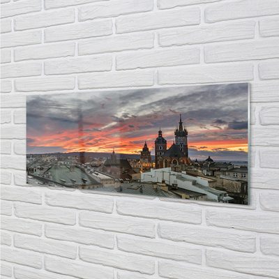 Panouri de sticlă Cracovia Sunset Panorama