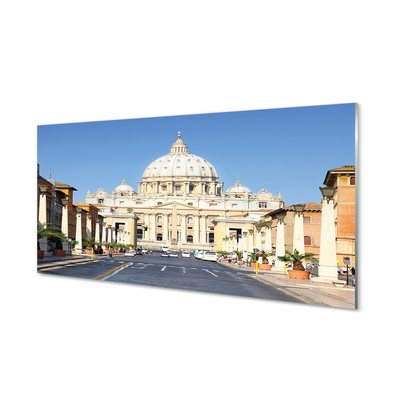 Panouri de sticlă Catedrala Roma străzi clădiri