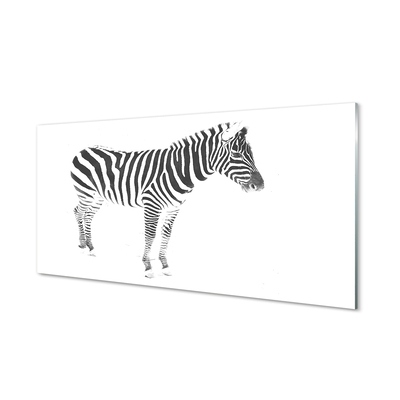 Panouri de sticlă zebră pictat
