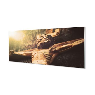 Panouri de sticlă Isus din lemn
