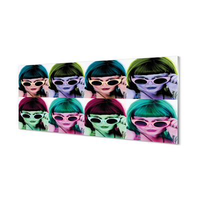Panouri de sticlă ochelari de păr colorate pentru femeie