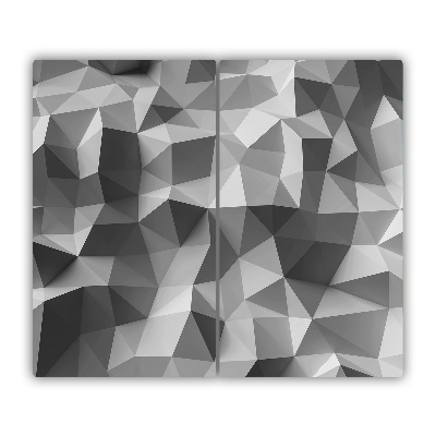 Tocator din sticla triunghiuri abstractizare