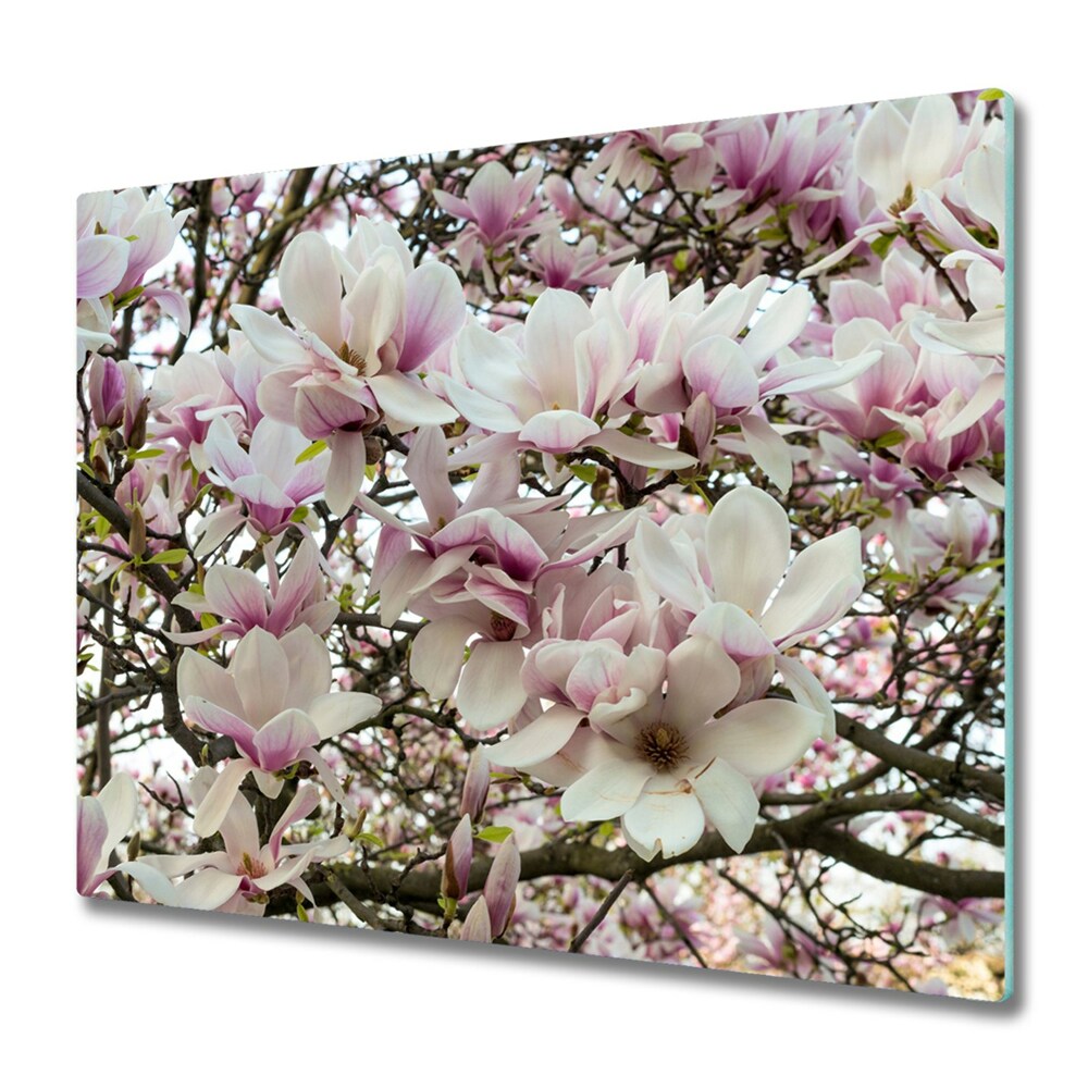 Tocator din sticla flori de magnolia