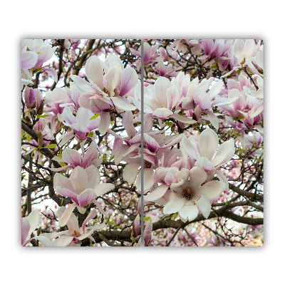 Tocator din sticla flori de magnolia