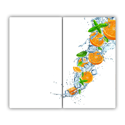 Tocator din sticla portocale