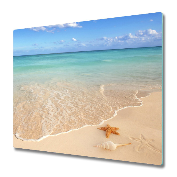 Tocator din sticla Starfish pe plajă