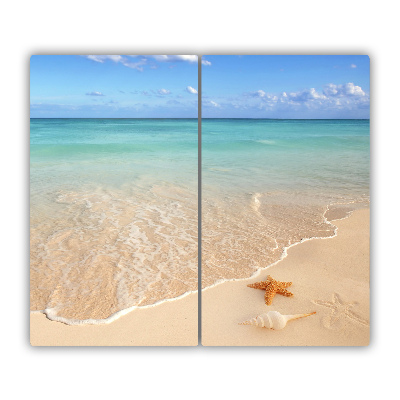 Tocator din sticla Starfish pe plajă