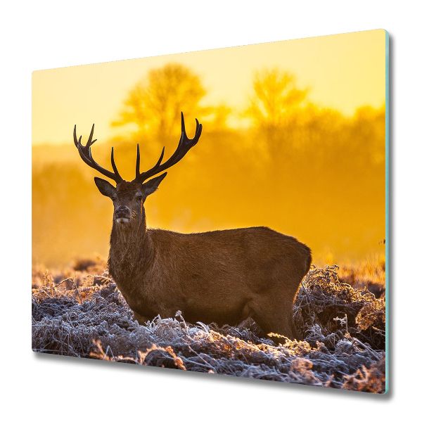 Tocator din sticla Sunrise Deer